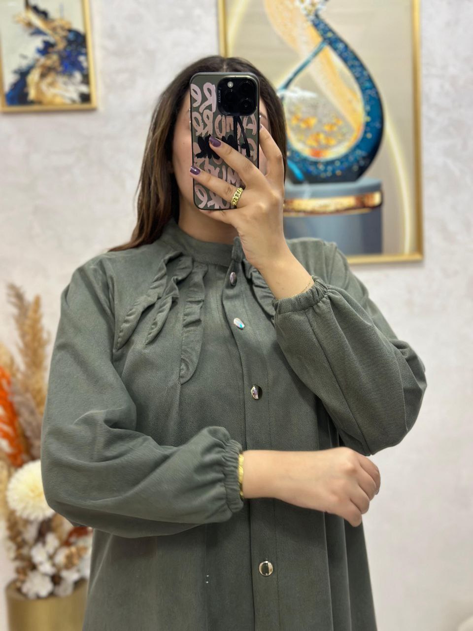 Ensemble 2 Pièces Tunique Longue et Pantalon Chic